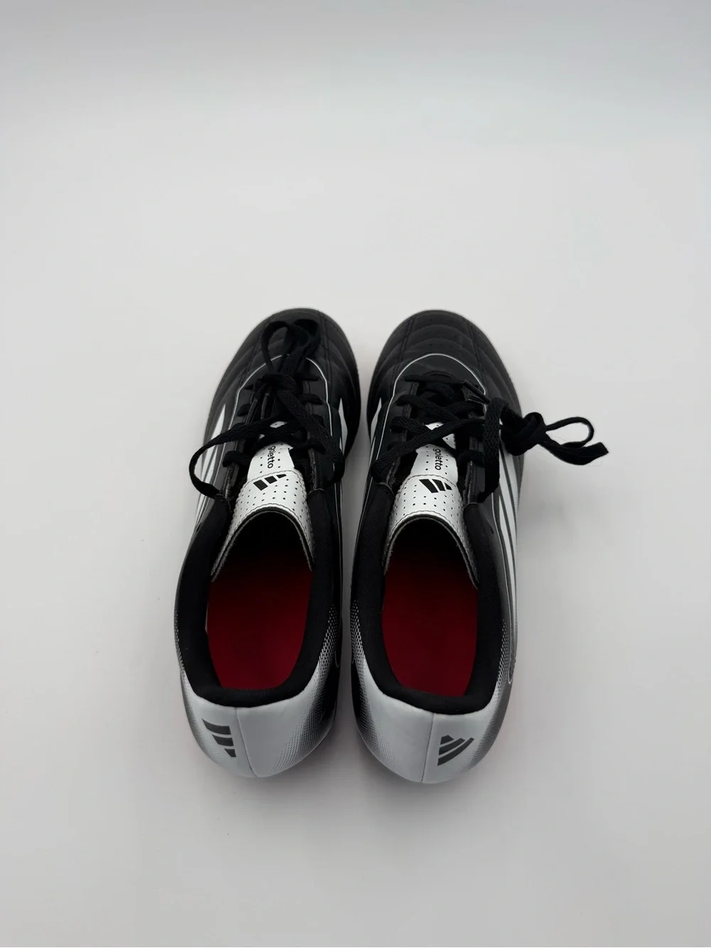 adidas Goletto IX FG/MG Soccer Cleats Men’s US 8 Black White Red IH7702